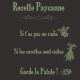 Recette Paysanne