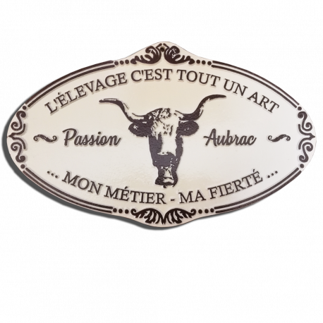 Plaque agricole Aubrac