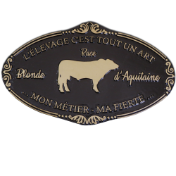 Plaque agricole Blonde d'Aquitaine