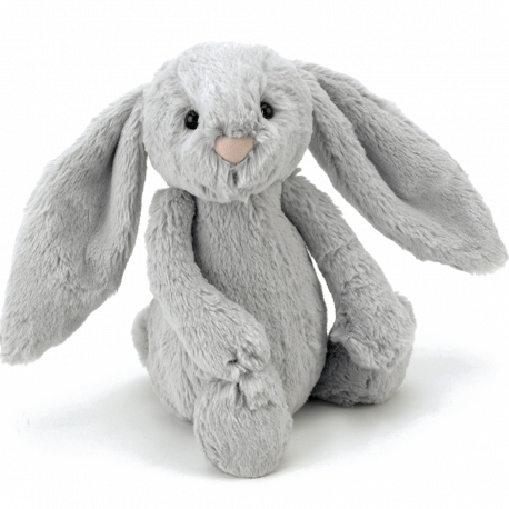 Peluche lapin gris