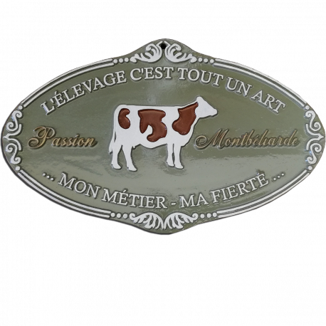 Plaque agricole Montbéliarde