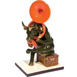 Cow Parade Josephine au trombone