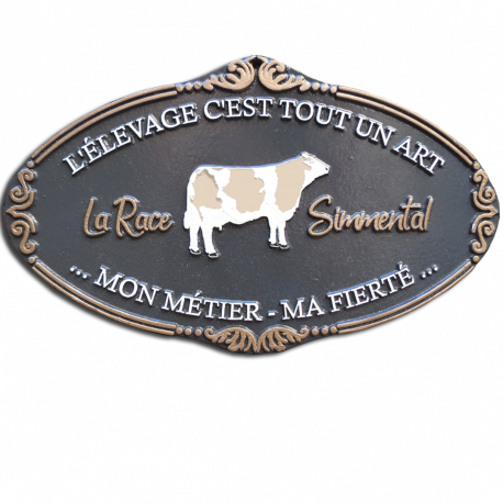 Plaque agricole Simmental