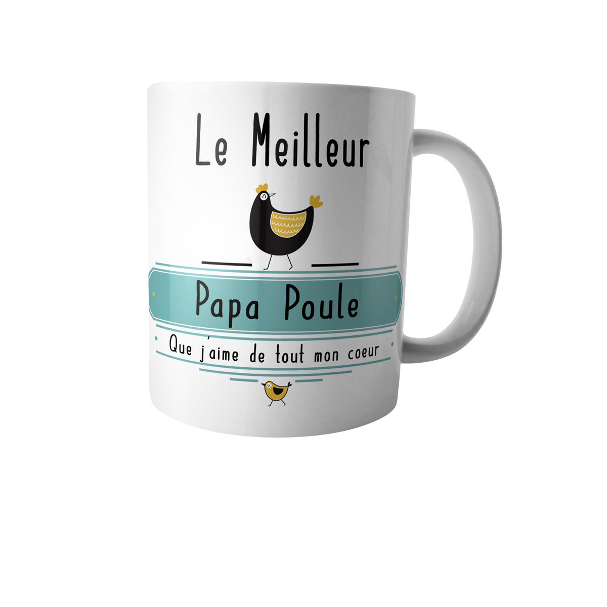 Coffret cadeau mug et chaussettes Papa Poule - Cadeau Homme
