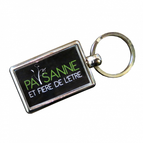 Porte-clefs Paysanne et fière de l'être !