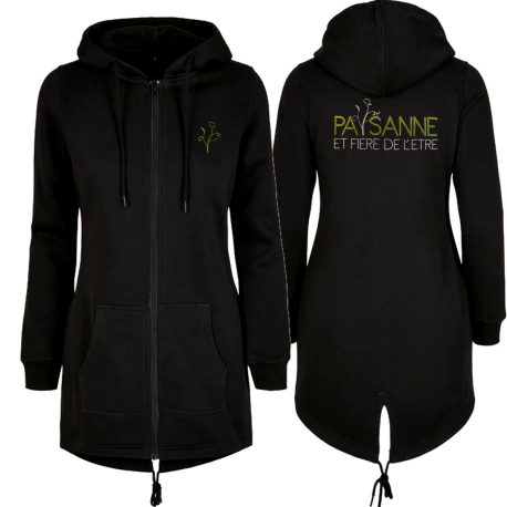 Parka sweat capuche Paysanne fière de l'être !