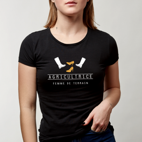 Agricultrice femme de terrain