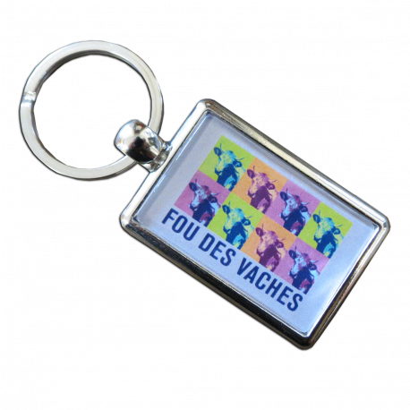 Porte-clefs Fou des vaches