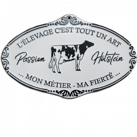 Plaque agricole Holstein